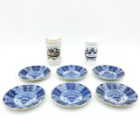 A Collection of Pharmacy Pots and Delft Plates