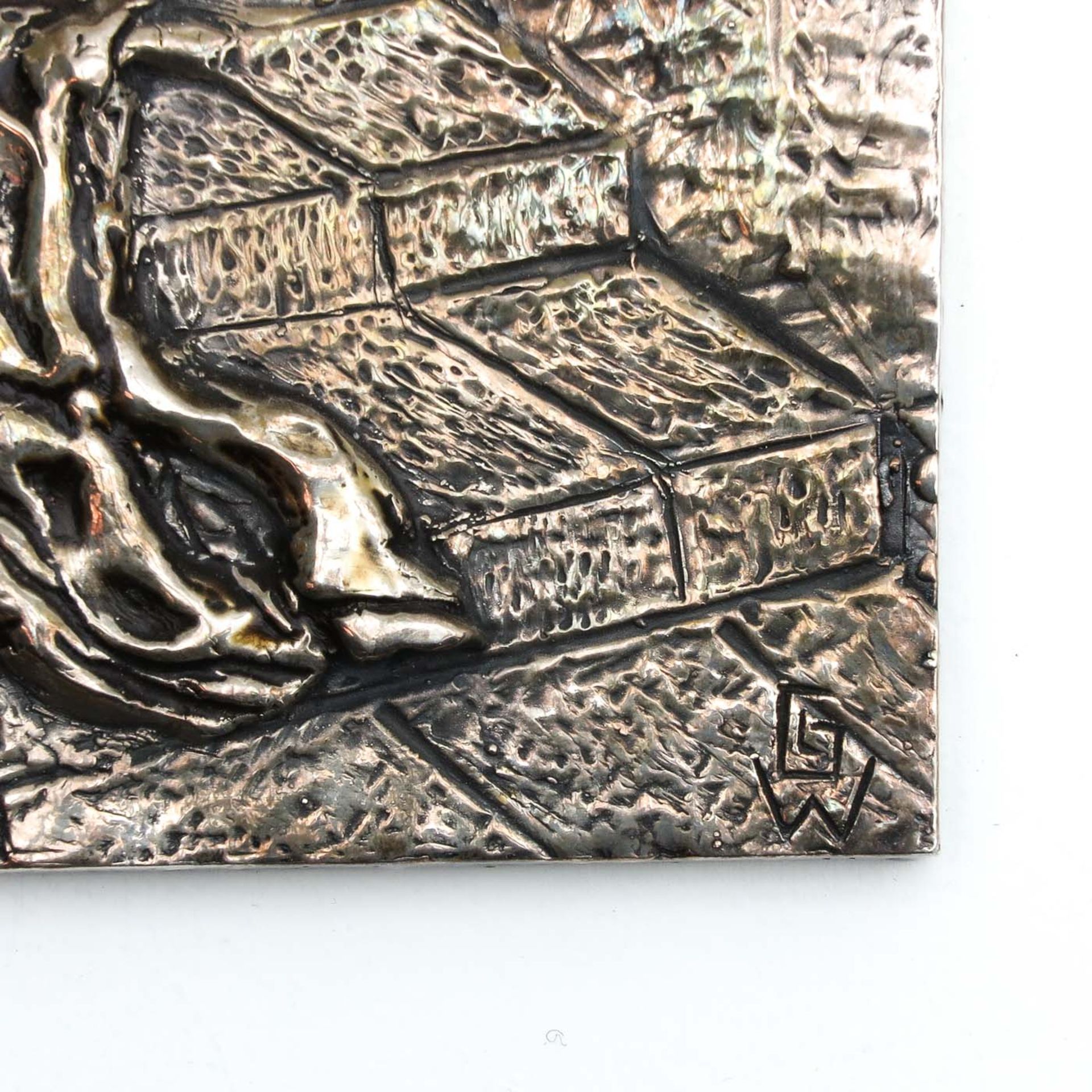 A Silver Religious Plaque - Bild 3 aus 3