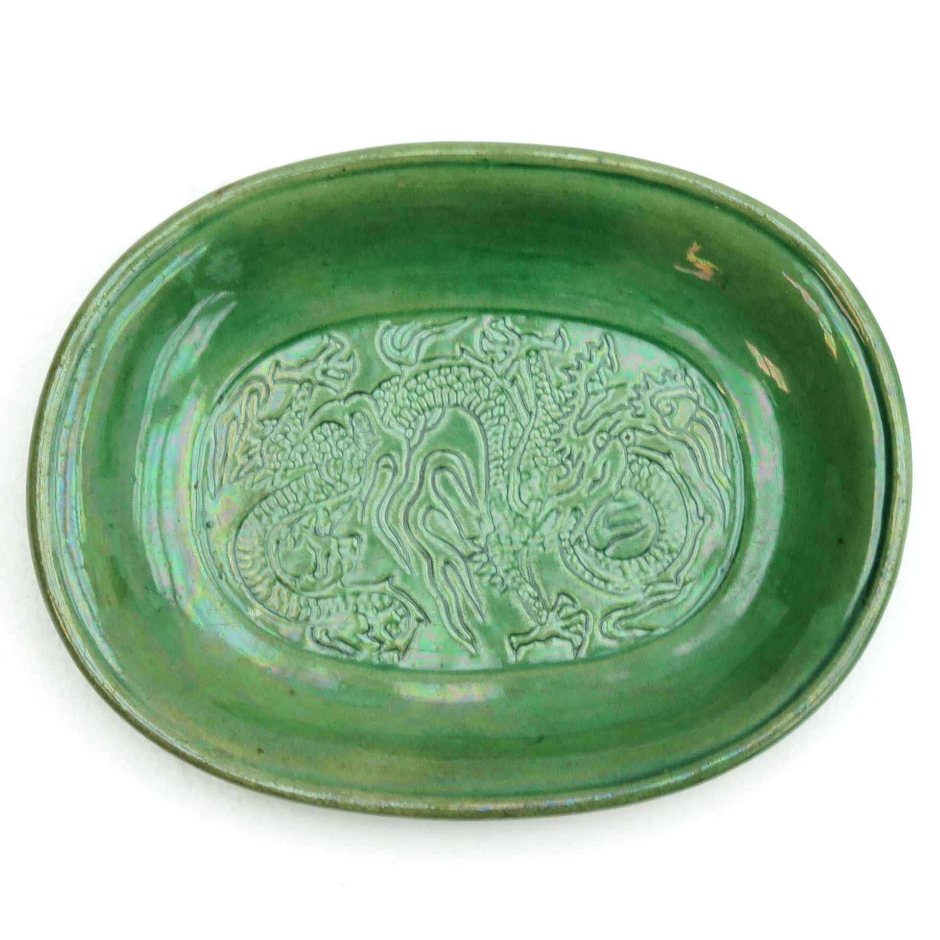 A Small Green Glaze Tray