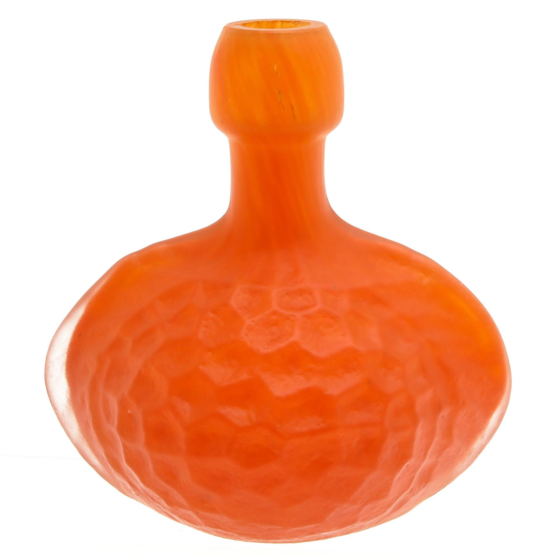 An Orange Glass Vase