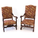 Two 19th Century Tapestry Arm Chairs