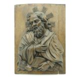 A 19th Century Carved Oak Religious Scene