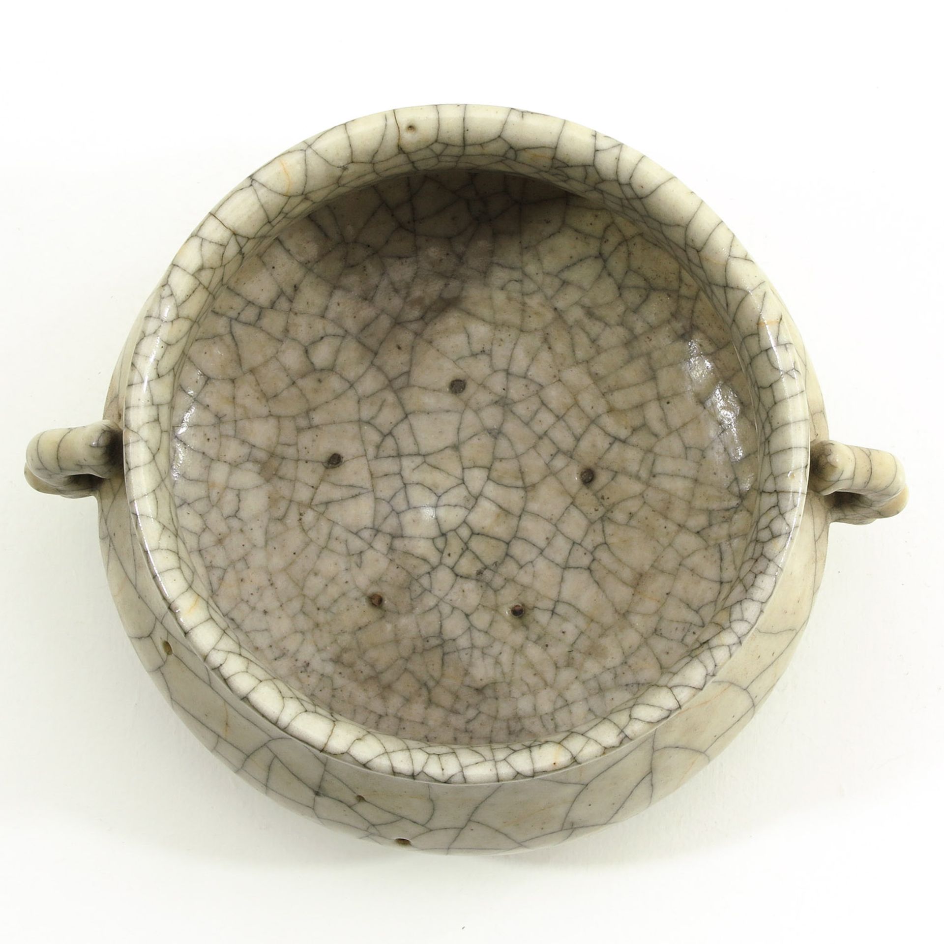 A Chinese Crackleware Censer - Bild 5 aus 9