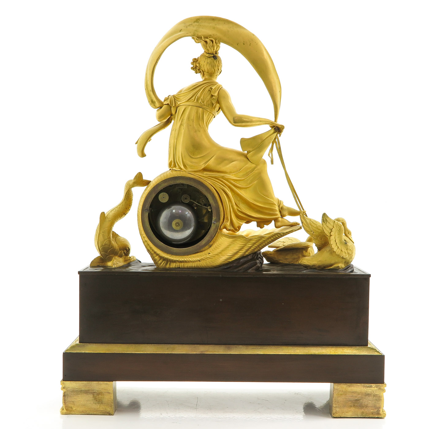 A Gilded Bronze Empire Pendulum - Image 3 of 10