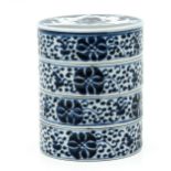A Blue and White Stacking Box