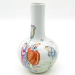 A Famille Rose Tianqiu Ping Vase