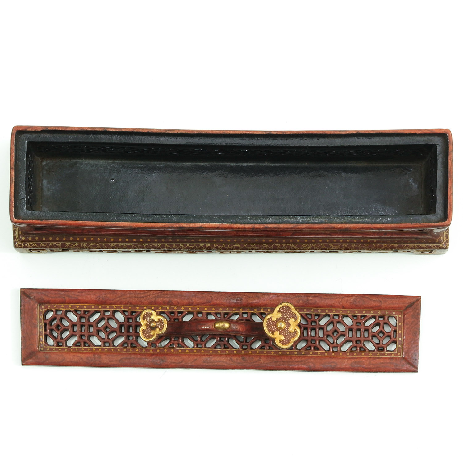 A Orange and Gilt Box - Image 5 of 9