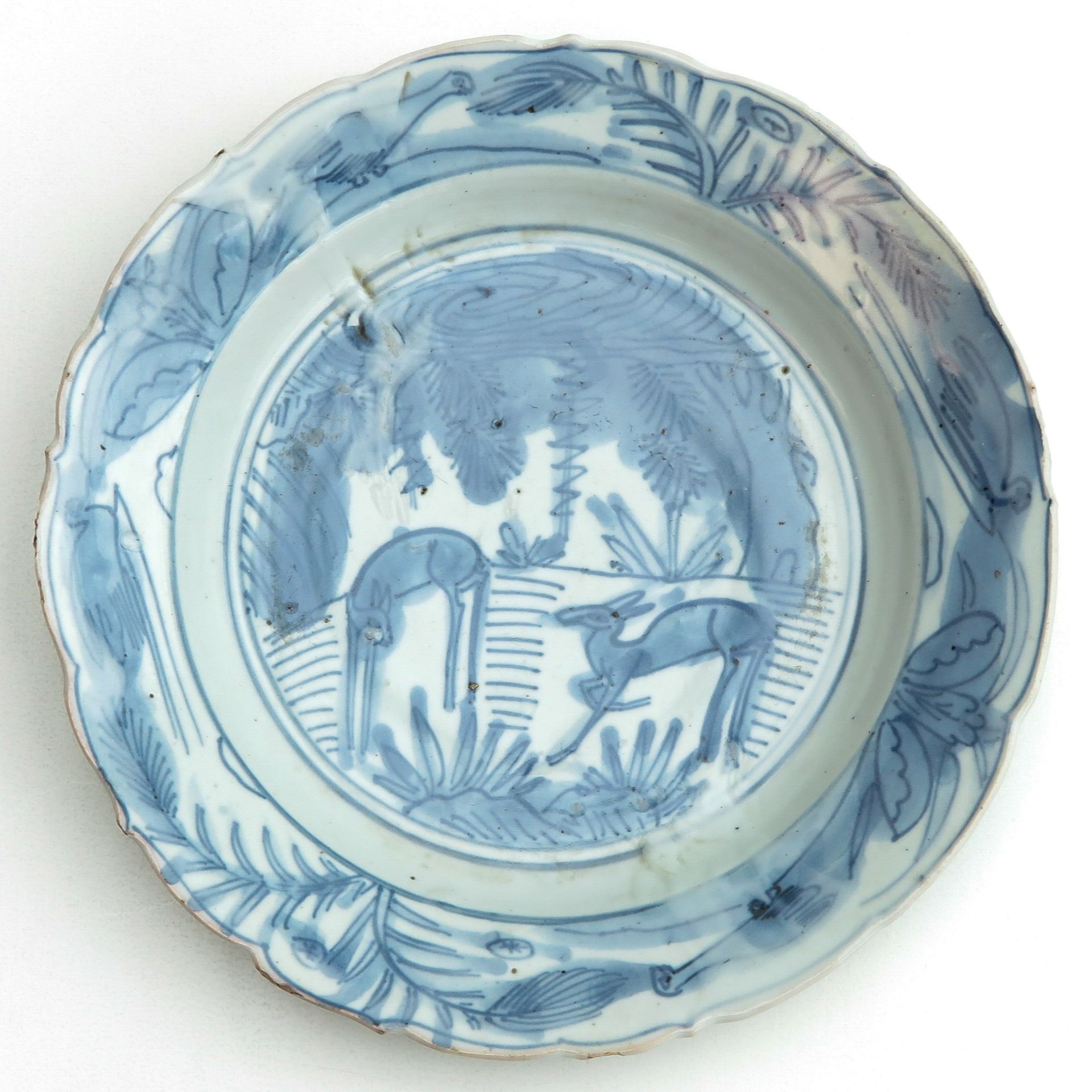 A Series of Three Blue and White Plates - Bild 5 aus 8