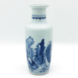 A Blue and White Vase