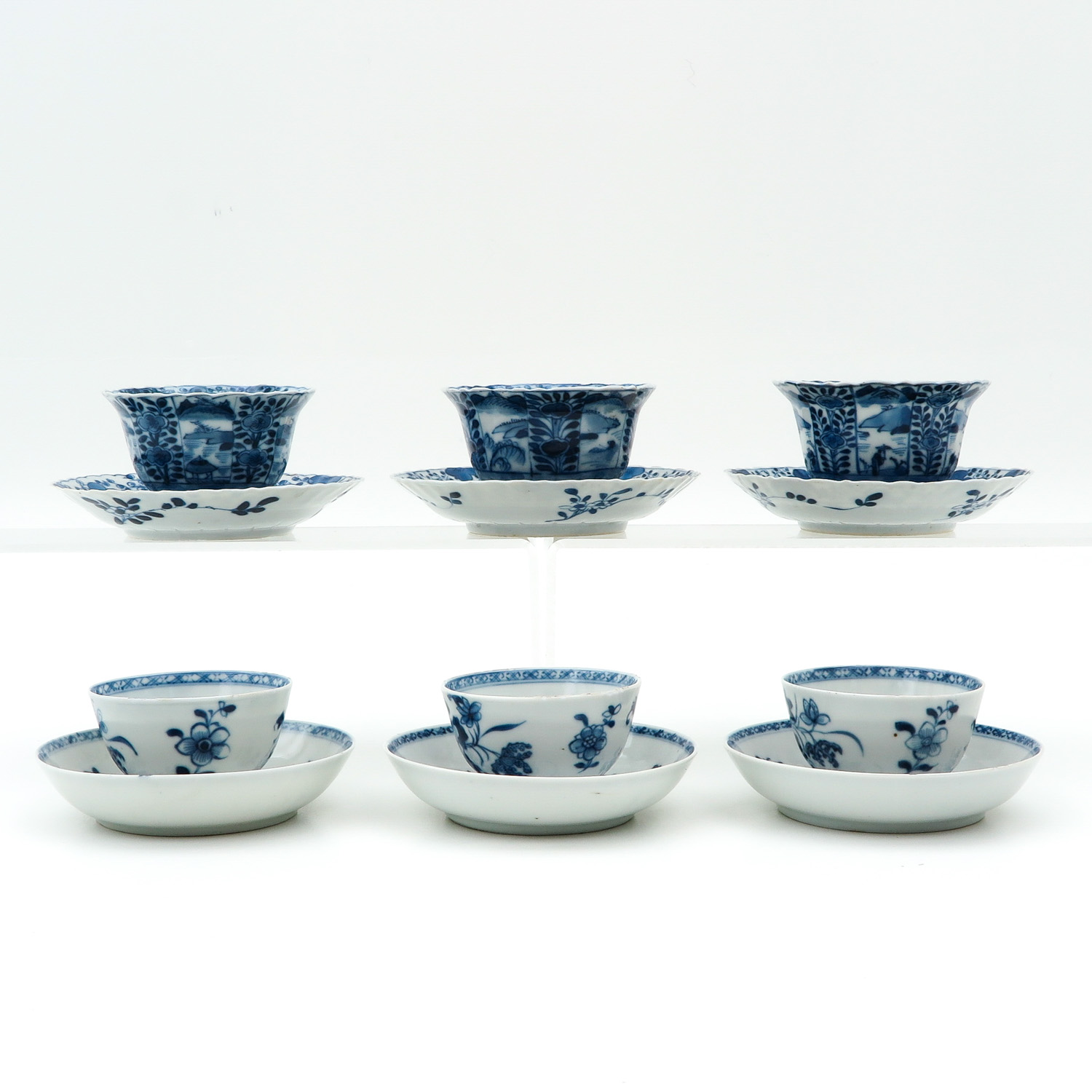 A Collection of Six Cups and Saucers - Image 2 of 10