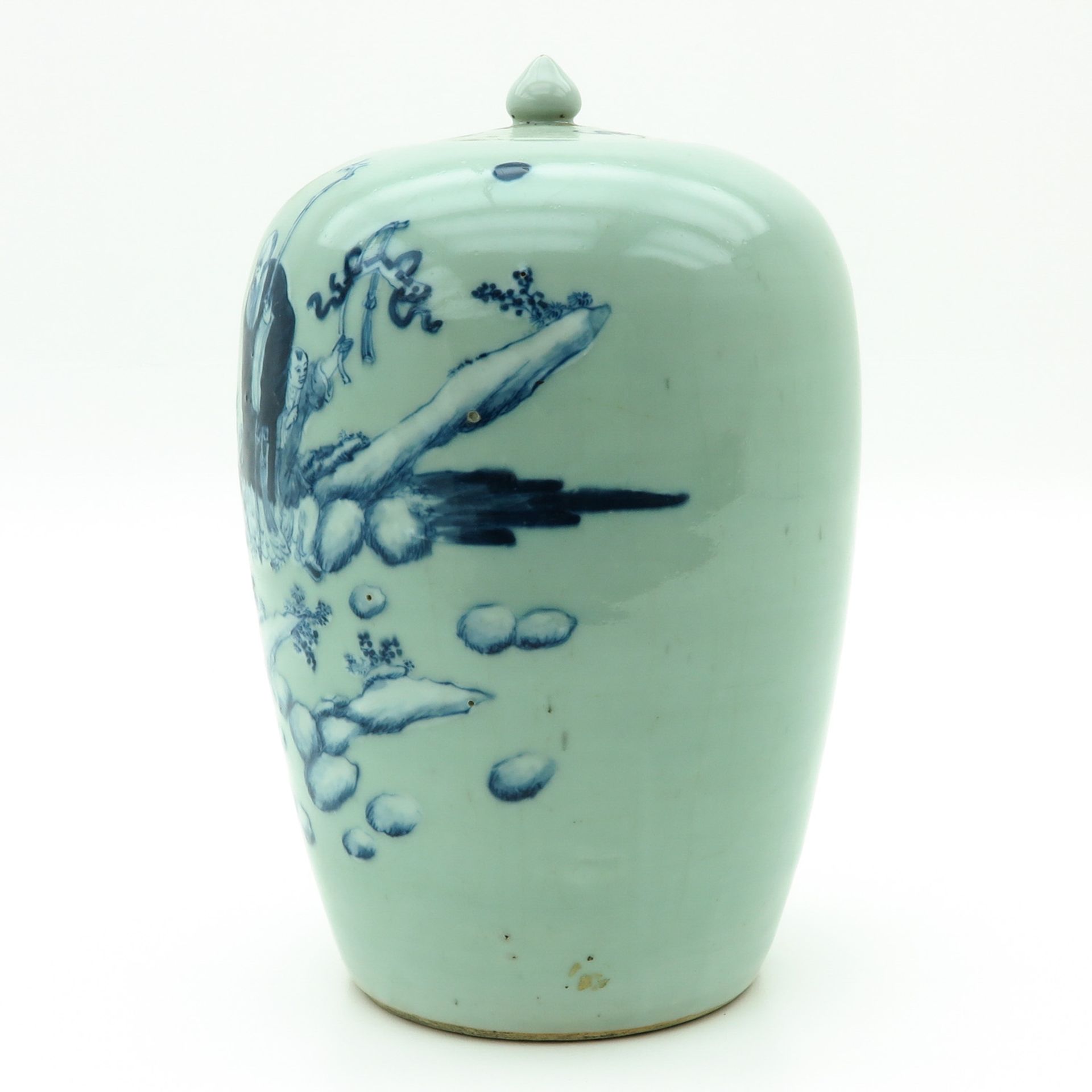 A Celadon and Blue Ginger Jar - Bild 2 aus 9