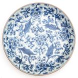 A Blue and White Plate