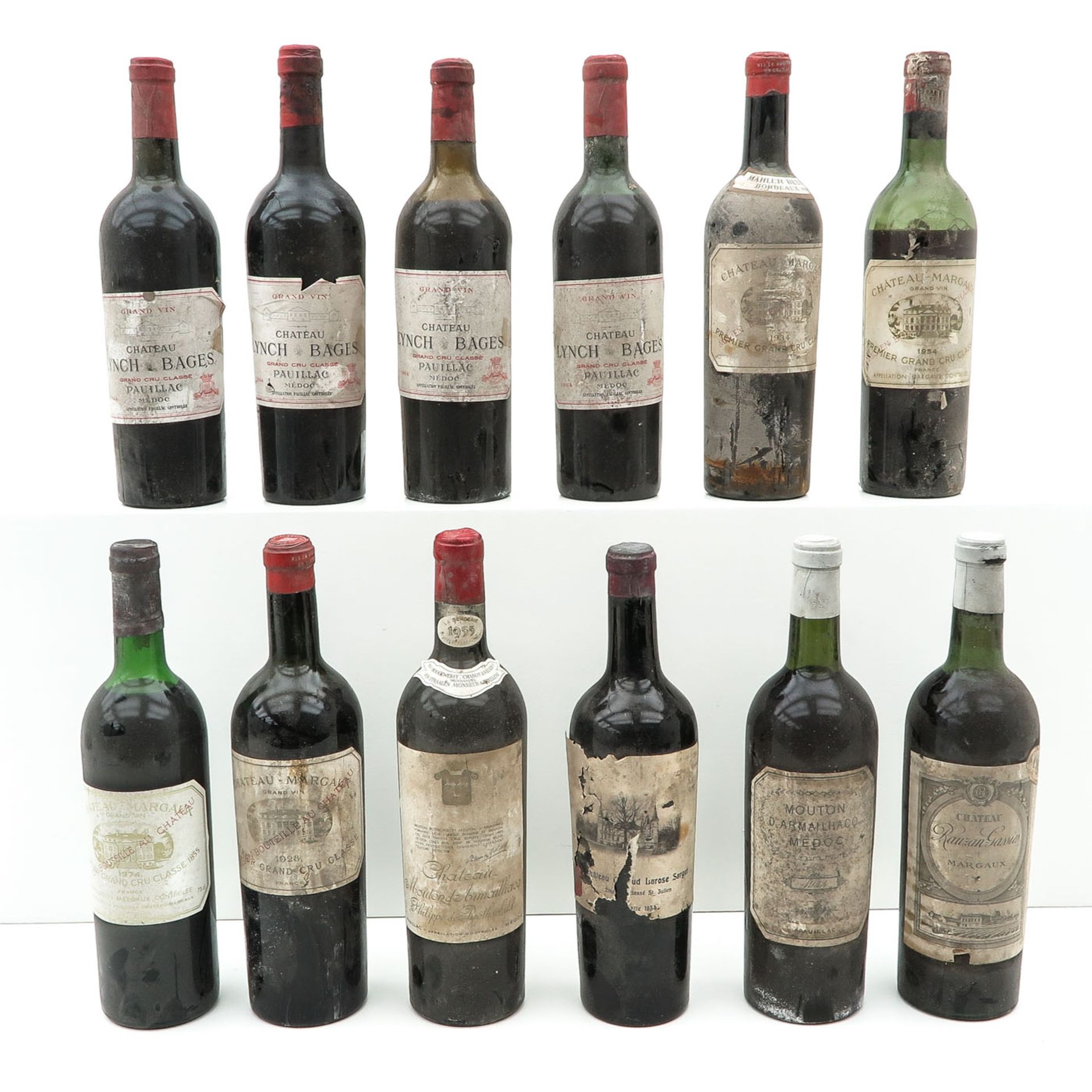 A Collection of 12 Bottles of Wine