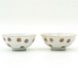 A Pair of Polychrome Bowls