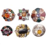 A Collection of Six Brooches