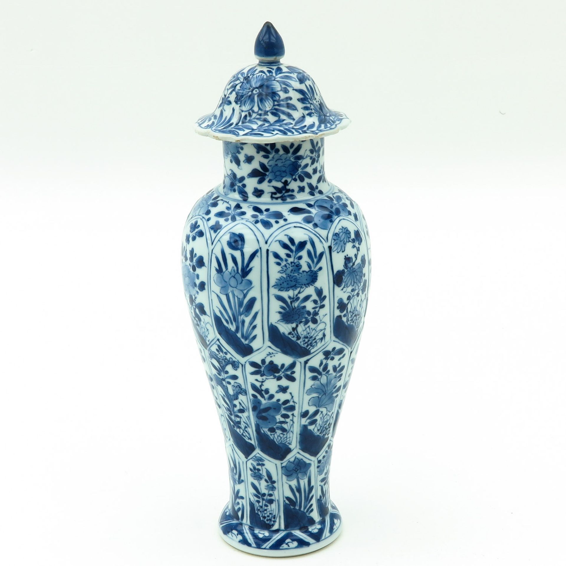 A Blue and White Garniture Vase