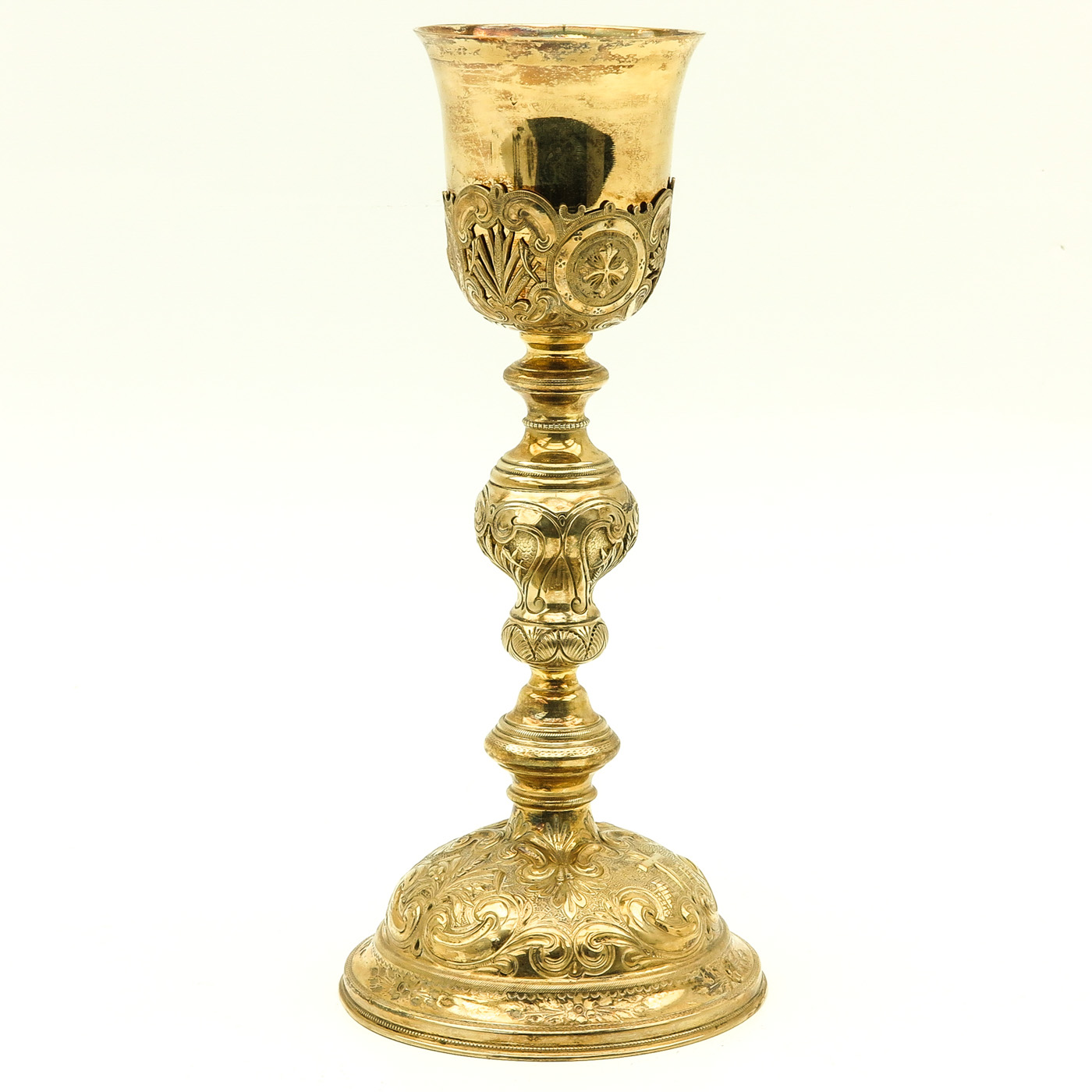 A 19th Century Gold Gilt Silver Chalice - Image 2 of 4