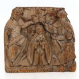 A 16th Century Carved Oak Religious Sculpture