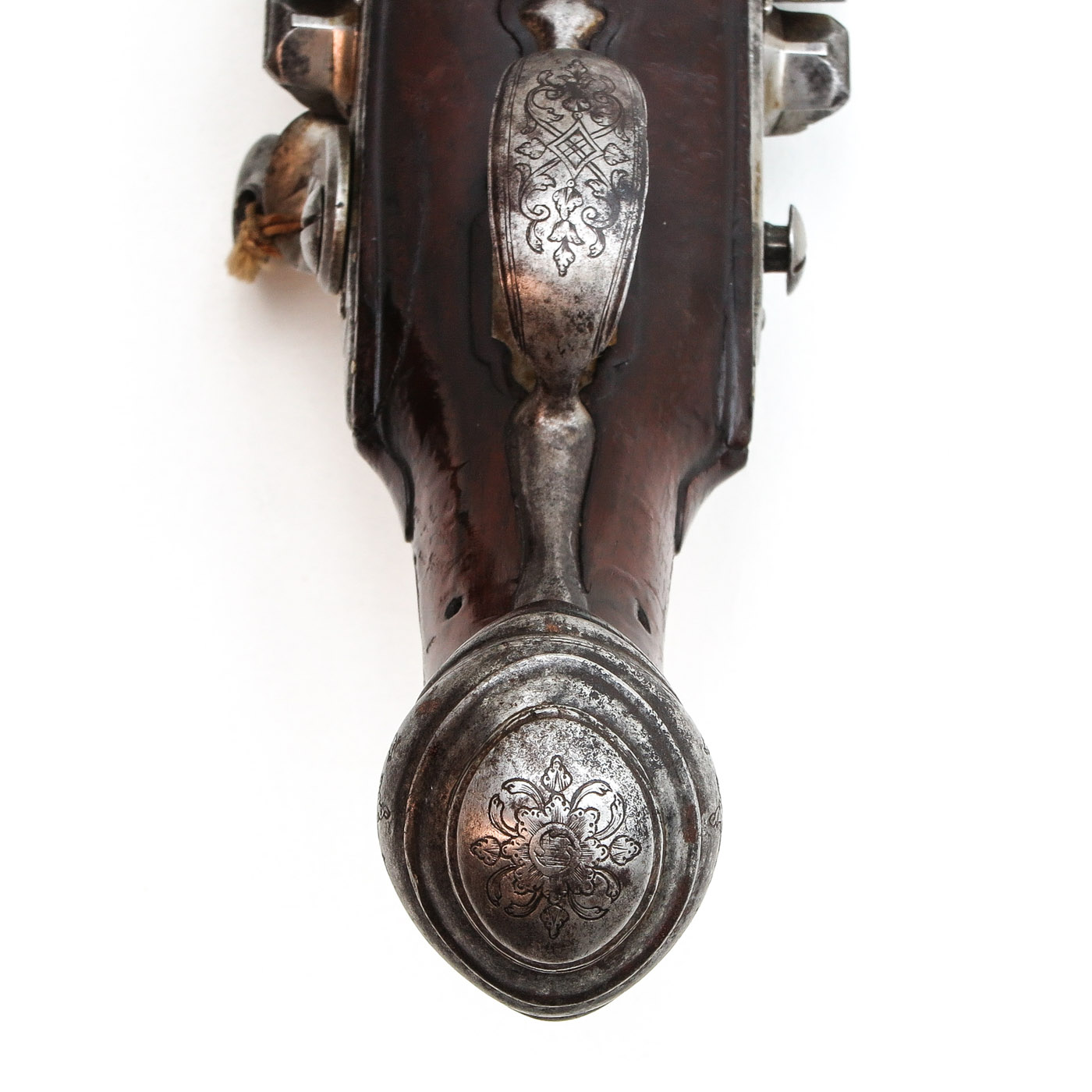 A Pair of 18th Century Double Barrel Flintlock Pistols - Image 4 of 4