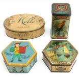 A Collection of Four Antique Tins