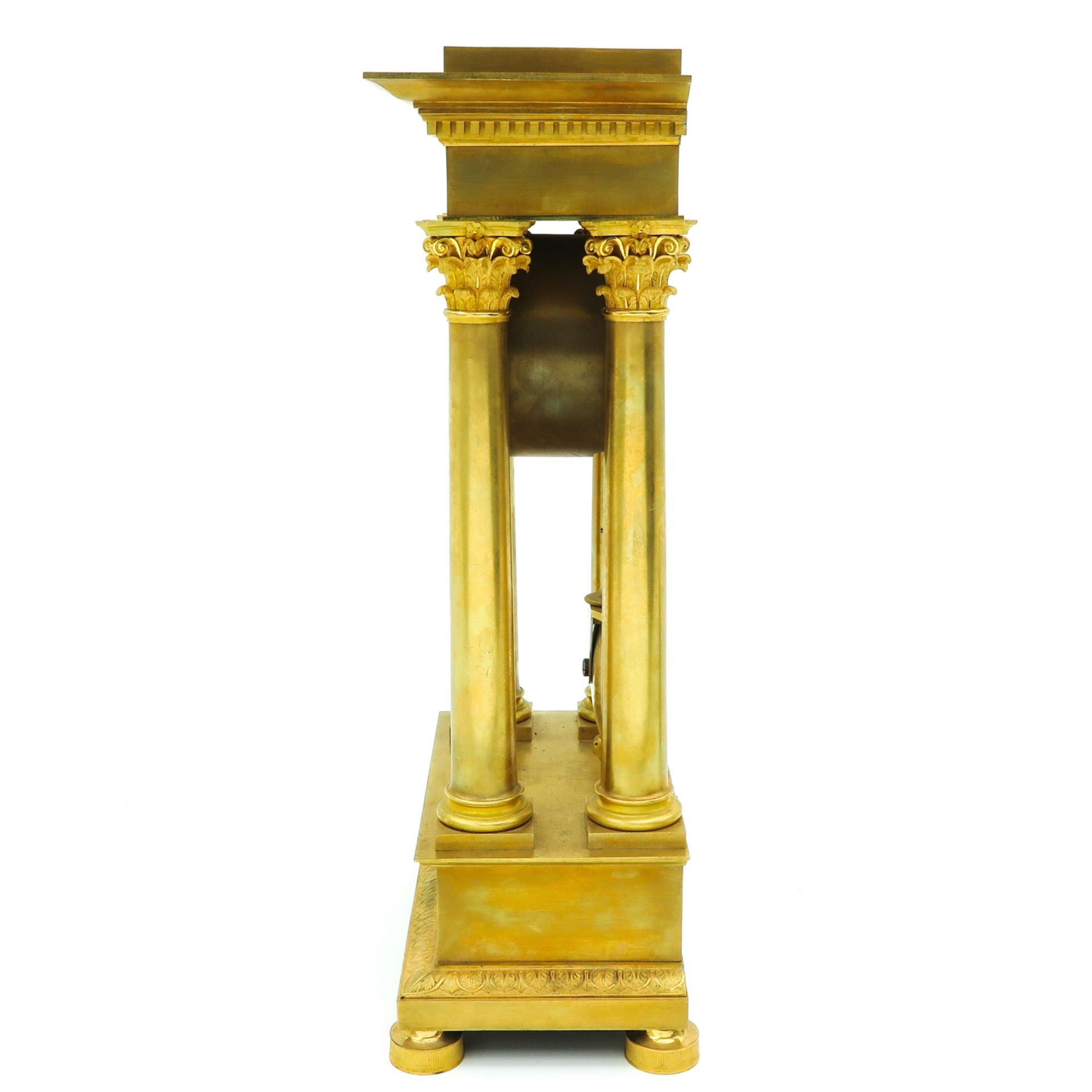 An Empire Period French Column Pendule - Image 3 of 7