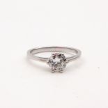 A Ladies Diamond Solitaire Ring 0.82 Carat