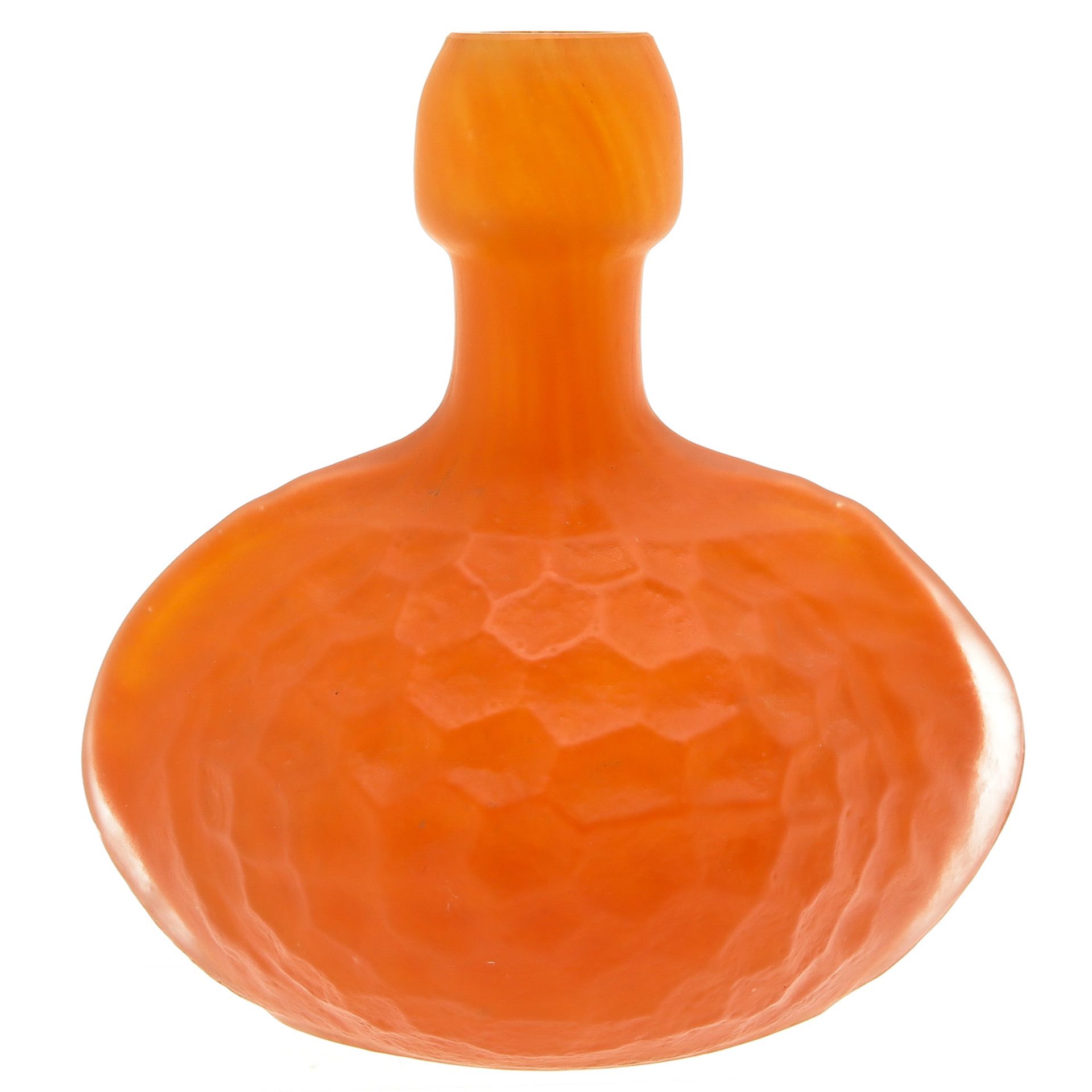 An Orange Glass Vase - Bild 3 aus 7