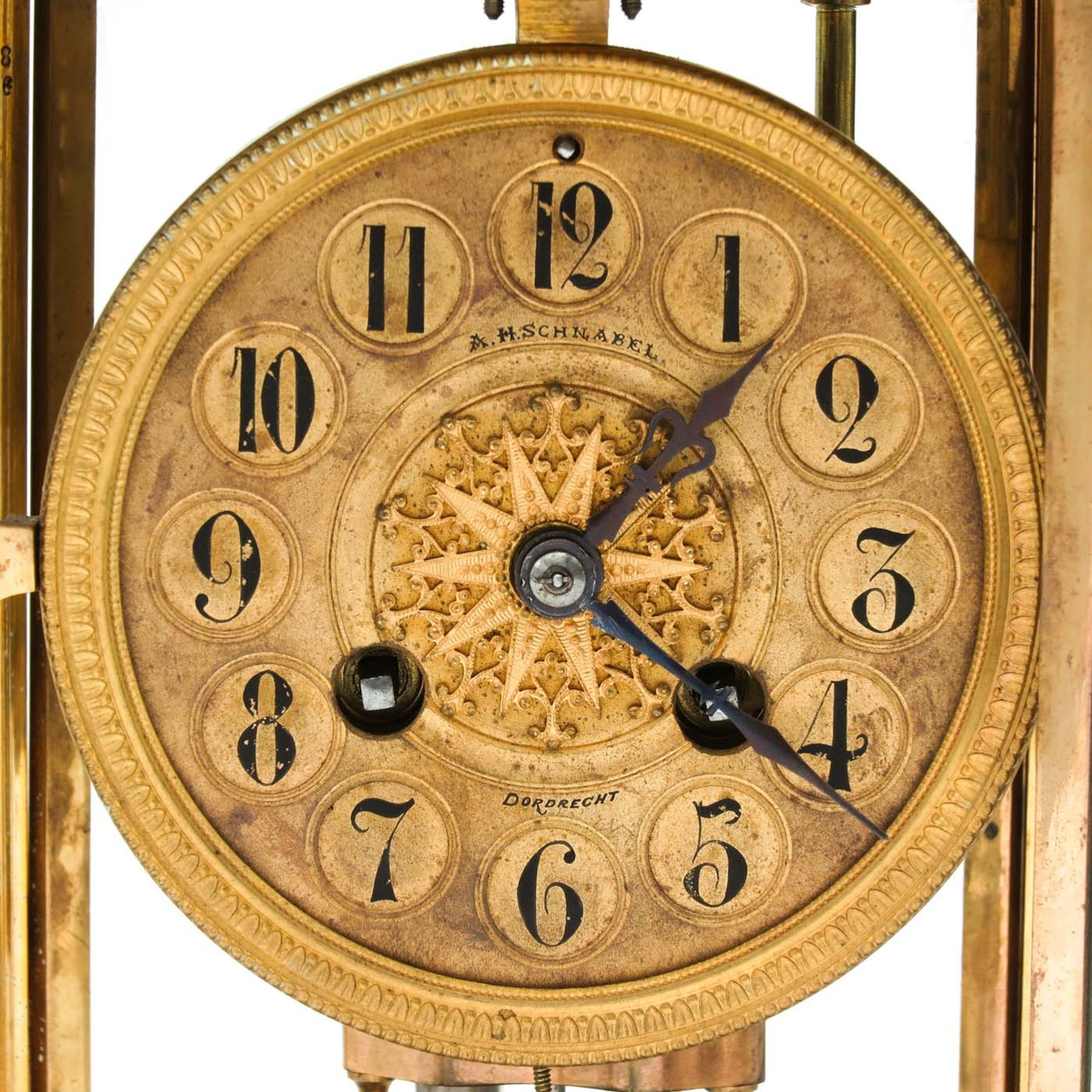 A Signed 19th Century Column Clock - Bild 6 aus 9