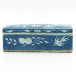 A Blue and White Box