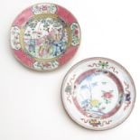 Two Famille Rose Plates