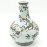 A Famille Rose Bottle Vase