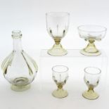 A Set of Emille Galle Glasses and Decanter