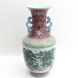 A Large Famille Rose Vase