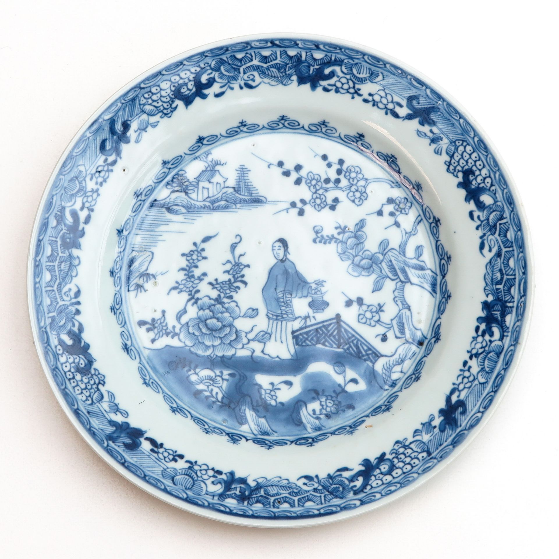 A Pair of Blue and White Plates - Bild 3 aus 9