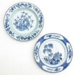 Two Blue and White Plates