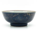 A Blue and Gilt Bowl