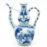 A Blue and White Pitcher