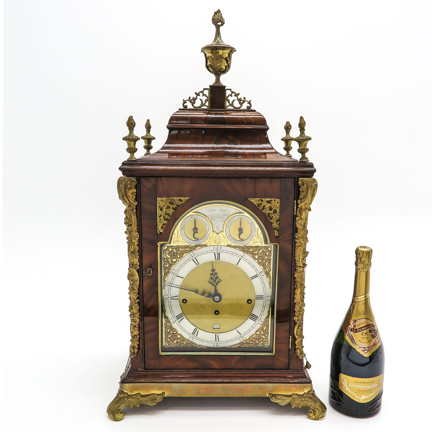 An English Table clock - Image 10 of 10