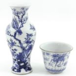 A Chinese Vase and Bowl