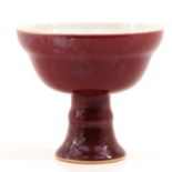 A Sang de Boeuf Stem Cup