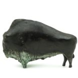 A Bison Sculpture