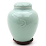 A Celadon Vase with Cover