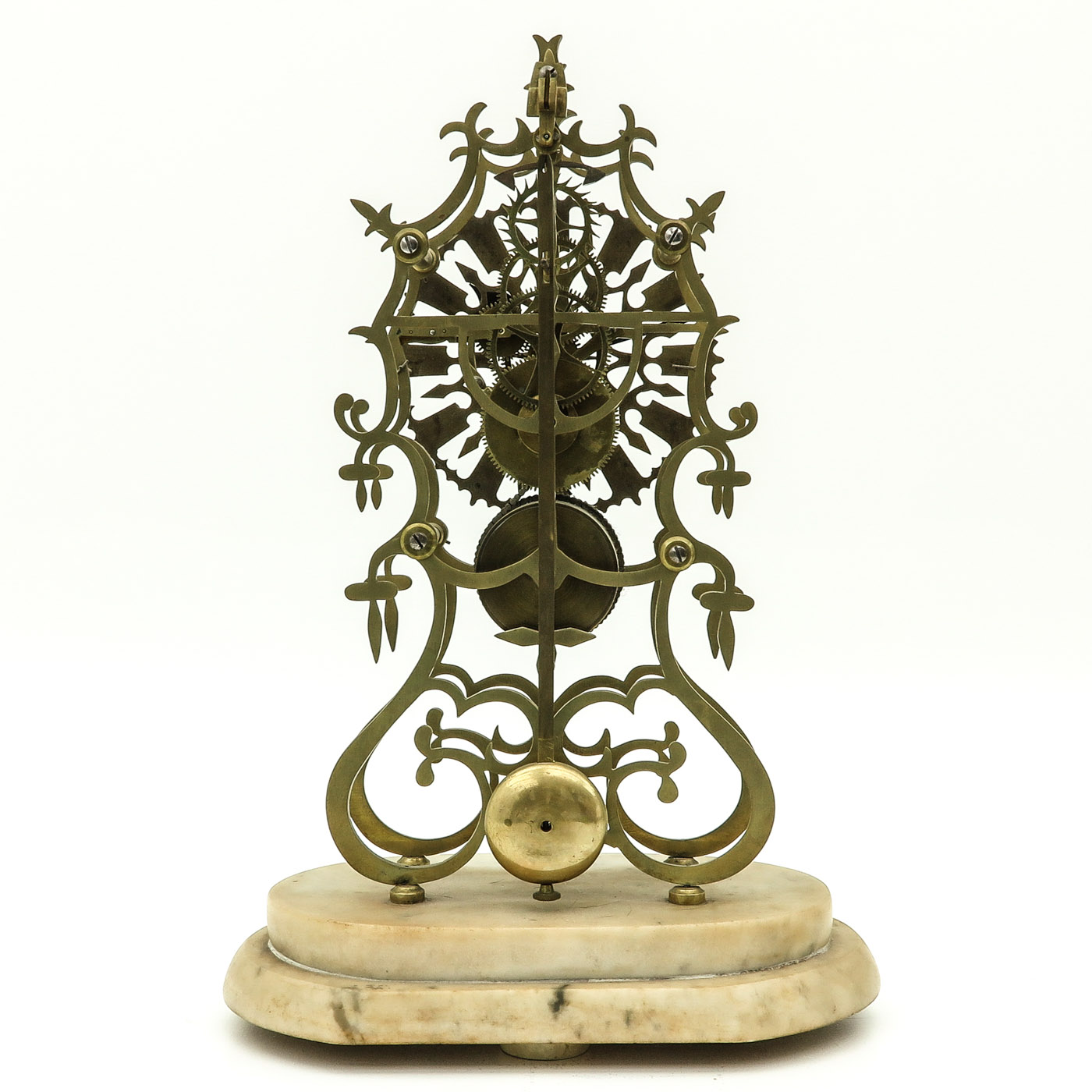 An English Skeleton clock - Image 4 of 8