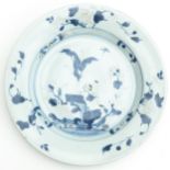 A Blue and White Plate