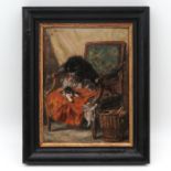 A Henriette Ronner Oil on Panel