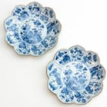 A Pair of Blue and White Plates