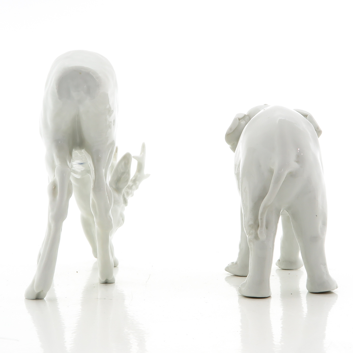 A Lot of 2 Meissen Animal Sculptures - Image 3 of 8