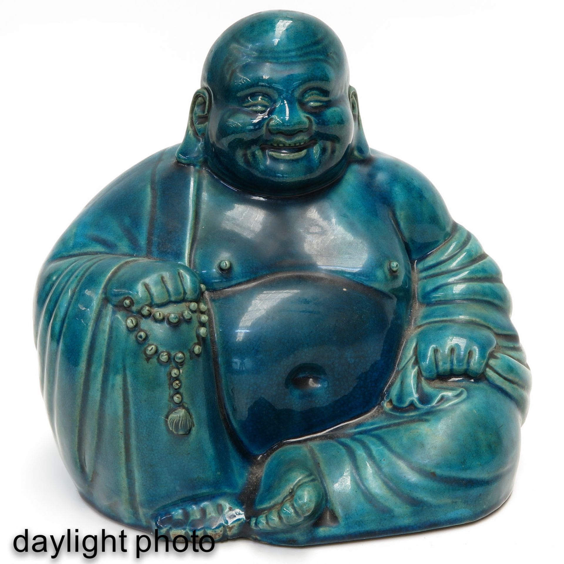 A Hotai Buddha Sculpture - Bild 6 aus 8