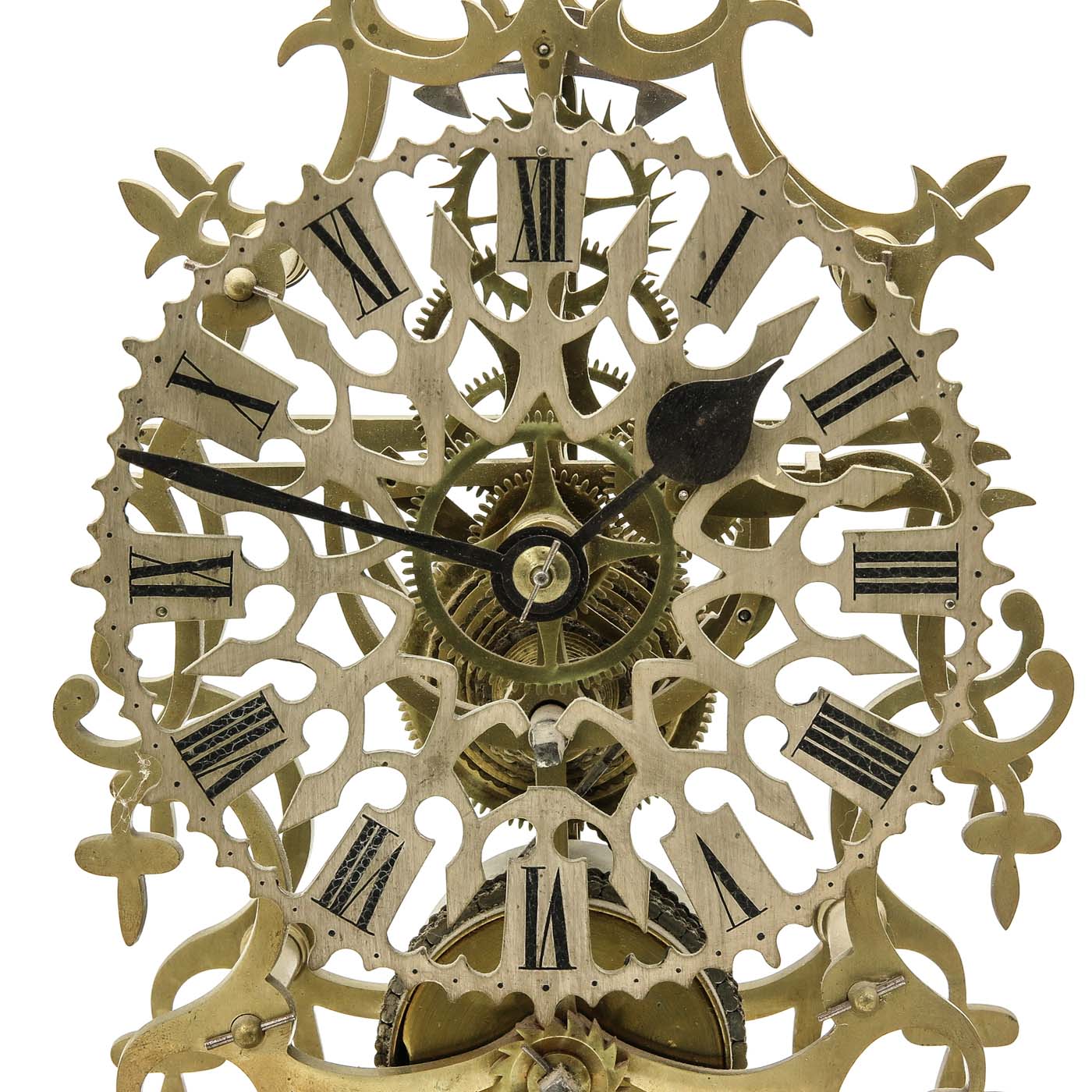 An English Skeleton clock - Image 6 of 8