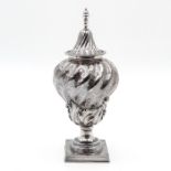 A Silver Vase with Cover